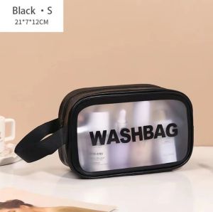 Waterproof women Travel wash Bag Toiletry OrganizerPortableCosmetic Bag Transparent PVC MakeUp storagePouch Beauty Case