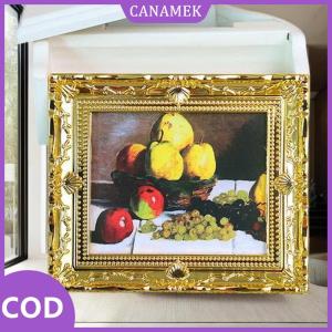 CANAMEK✨ 1 cái Nhà búp bê tường bức tranh tường đồ trang trí nhà búp bê quy mô 1:12 thu nhỏ Tranh sơn dầu nhân vật cổ điển hình ảnh phong cảnh hình ảnh mini khung ảnh