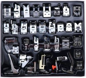 【Ready Stock】32Pcs/Set Stitching Walking Foot Presser Feet Kit Household Sewing Machine Accessory