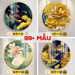 [Sale sập sàn] Tranh tròn treo tường tráng gương nhiều mẫu trang trí phòng khách phòng ngủ làm quà tặng tân gia 02