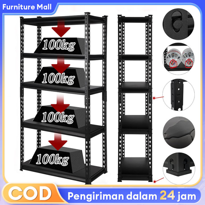 Rak Besi Susun Rak Gudang Rak supermarket Rak dapur Rak besi serbaguna ...