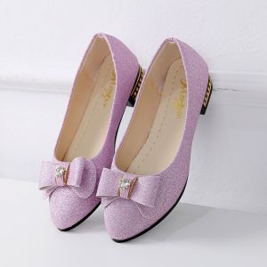 Free Shipping In-Stock Spring Collection: Bow-Tie Mom Shoes Shallow-Toe Loafers WomenS Sequined Soft-Sole Low-Heel Professional Flats