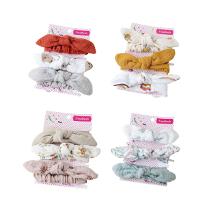 Trẻ sơ sinh tai con vật Headband bông gạc hairband 3 cái headdress Set cho bé tuổi từ 0 đến 3 năm mặc thoải mái