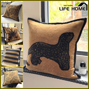 Middle ancient style Leopard Pillow Cover 45X45cm(18X18Inch) maillard Jacquard pillowcase Case For Sofa Home Cushion