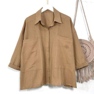 Blouse Kemeja Kantong Pocket