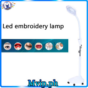 8x LED Diopter Magnifying Floor Lamp Magnifier Glass Facial Light Stand Dentist