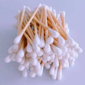80gsm Cotton Bamboo Swabs Natural Organic Non Toxic BPA Free VC Art LED Light Ear Cleaner Earpick/Cotton Buds