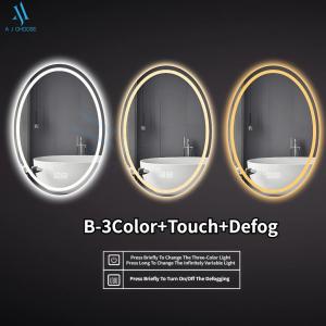[SG Stock]LED smart mirror with lights for bathroom anti-fog wall-mounted mirror makeup mirror