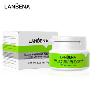 [BPOM] LANBENA pemutih Teeth Whitening Powder - Memutihkan perawatan Remove Plaque Stains pembersih karang Cepat Dental Tools Oral Care