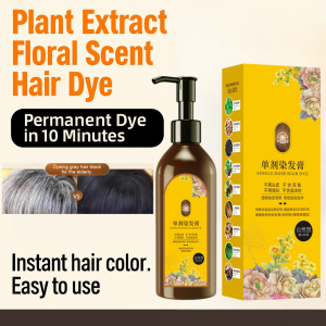 210ML Plant Extract Floral Scent Hair Dye Mild Non-Irritating Long-Lasting No Hurt Hair Bubble Hair Dye Shampoo