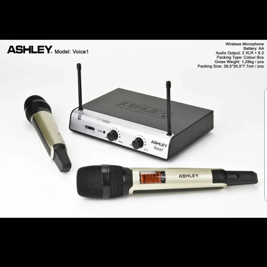 Mic wireless Ashley Voice 1 Original Kualitas MANTAP Lazada