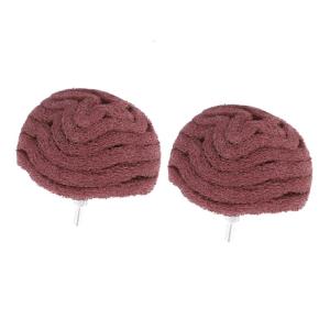 Pack of 2 Scouring Pad Head Double Grinding Abrasive Mushroom Ball Polishing Wheel for Metal Plastic Polishing