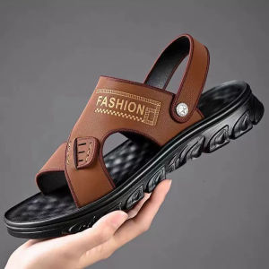 DEVOUE #052 - Sandal Pria Kekinian Sandal Pria Kulit Anti Putus Free Box