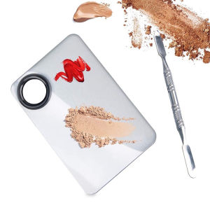MAANGE Ultra-thin Premium Foundation Brush Makeup Brush + Makeup Blending Set Spatula Palette 2 in 1