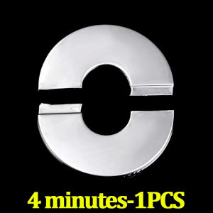 ก๊อกน้ำฝาครอบของตกแต่งแสตนเลสสตีลก๊อกน้ำกลมท่อน้ำถอดออกได้ฝาครอบตกแต่งบ้านอุปกรณ์ในห้องน้ำอุปกรณ์เสริม