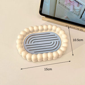Plastic Bathroom Shower Soap Box Bubble-Shaped Soap Box With Drain Function Travel Portable Small Soap Tray Dish