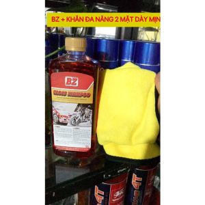 (COMBO Sale) Combo Nước Rửa Xe BZ Kèm Bộ Cọ Khăn Bao Tay Rửa Xe Và Bình Bọt Tuyết hiệu quả nhanh chóng tiết kiệm