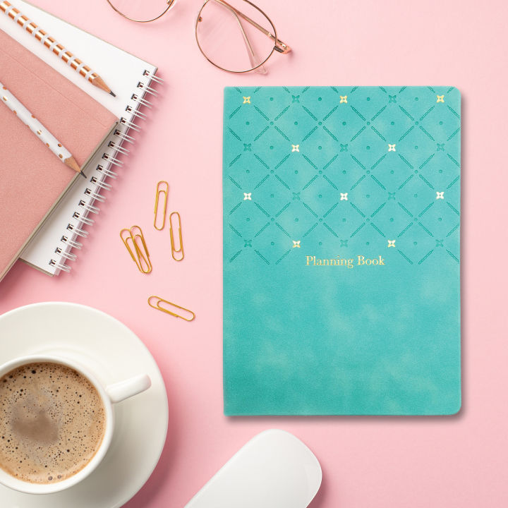 2024 A5 Planner Diary notebook 12month planner diary journal PU leather