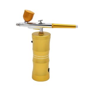 Airbrush Nano Oxygen Pressure Deep Skin Injector Household Spray Air Compressor Kit Nail Art Tattoo Craft Cake Mist Sprayer