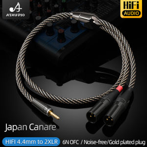 HiFi Audio 4.4mm to XLR Cable Hi-end 6N OFC Balanced 4.4mm Jack to 2XLR Male or Female Adapter Y Splitter Cable for Mixer Player