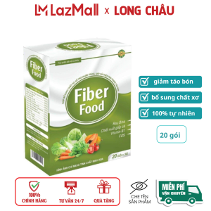 Chất xơ hòa tan Fiber Food giúp nhuận tràng bổ sung chât xơ giảm trĩ táo bón hôp 20 gói x 3 gam