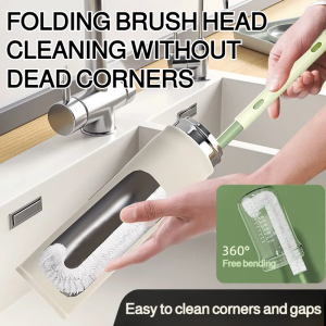 Bottle Brush High Value 360° Cleaning Brush Wash Cups Portable Non-slip Preferred Materials