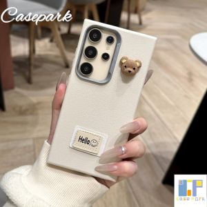 Casepark เคสหนังสำหรับ Vivo Y19 Y1S Y17 Y95Y20 Y50 Y51 Y15A Y21 Y02S เคสหนัง Y35 Y36 Y29E V29E V25 V0เคสมือถือ4G 5G 3D DIY น่ารักรูปหมีสีสันสดใสสไตล์ย้อนยุคเรียบง่ายกันกระแทกฝาครอบป้องกันเนื้อนิ่ม TPU