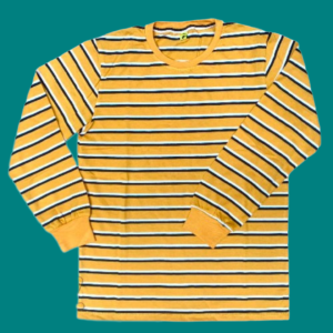 Kaos Stripe tangan lengan panjang Garis Salur 3 Warna Lengan Panjang Pria Wanita Cotton | Stripe Panjang |bahantebel