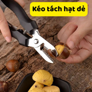 Kéo Tách Hạt Dẻ Chuyên Dụng Dụng Cụ Tách Vỏ Hạt Dẻ Hạt Óc Chó Đa Năng Nhanh Chóng Dễ Dàng Sạch Sẽ Bằng Thép TH02