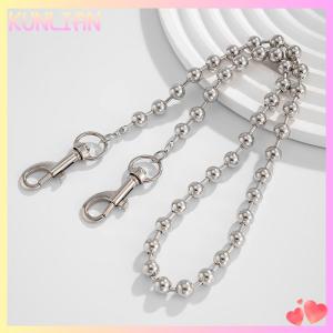 [KUNLIAN] Punk Personalized Jeans Pants Chain For Men Minimalist Vintage Hip Hop Waist Chain Simple Round Beads Adjustable Waist Chain