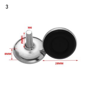 GOUPO 10Pcs Adjustable Levelers Screw Floor Protector Furniture Adjustable Bolt Furniture Feet Chair Feet Level Leveling Feet