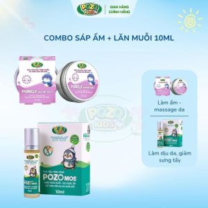 POZOKIDS - Sáp Ấm Điều Hòa - Purely Warm Wax - Sáp Ấm Cho Trẻ Em Giữ Ấm Mùa Lạnh - Lọ 12ml