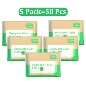 10/50 cái Bệ ngồi toilet dùng một lần Bìa 100% hòa tan trong nước an toàn di động du lịch cắm trại kháng khuẩn Thảm vệ sinh phụ kiện phòng tắm