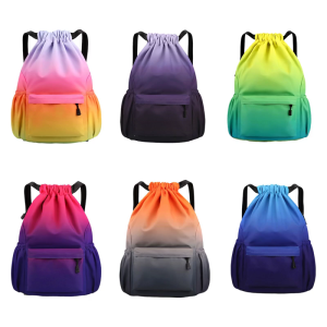Sports Bag Drawstring Backpack Swim Bag Gym Bag Large Capacity Beach Backpack Fitness Bag Basketball Bag for Women Men