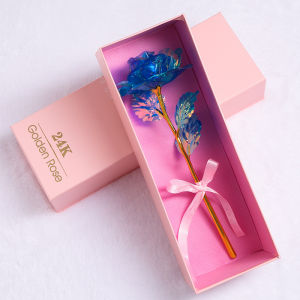 Bó Hoa Hồng Nhân Tạo - Hoa Hồng Lá Vàng 24k - Bộ Quà Tặng Lãng Mạn cho Ngày Valentine/Quà Tặng Ngày của Mẹ/Trang Trí Nhà Cửa