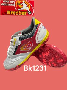 รองเท้าFutsalBreakerรุ่นBk-1231มี3สีขาวสีฟ้าและแดงsize38-44เหนียวหนึบทุกสนาม