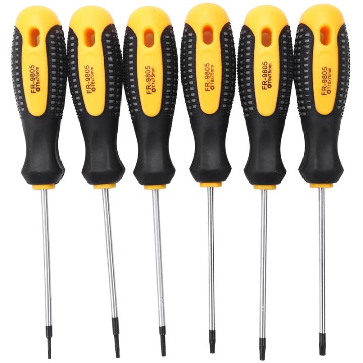 1Set CrV Torx Screwdriver Set with Hole T5T10 Screw Driver