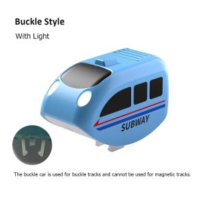 GTRBFDS Plastic Buckle Tracks Train Intelligent Toy Smooth Steady Driving Small Train Interesting With Light Train Diecast Toy