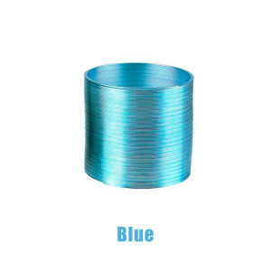 Silver/Gold/Blue Metal Magic Rainbow Big Steel Slinkys Spring Nostalgic Go Down The Stairs Walking Toy Spring
