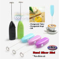 MR Mini Mixer Hand Mixer Portable Pengocok Telur Pengaduk Telor Pengocok Minuman Kopi Susu Elektrik Hand KItchen Pengaduk Kopi Electrik Milk Frother Mixer Kopi Mixer Coffee  - 1 PCS Warna Acak. 