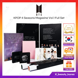 [BTS] KPOP 4 Seasons Magazine Vol.1 Full Set / Special Magazine with [MAP OF THE SOUL PERSONA] Album & Photo Cards & Bromides & Jewelry Set