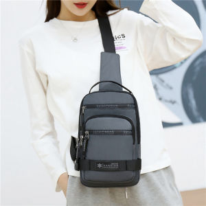 Mens Waterproof Oxford Cloth Leisure Chest Crossbody Bag