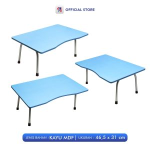 Meja Belajar Lipat Serbaguna Motif Polos Bermacam Warna / PB EDUKASI ANAK - PBNB