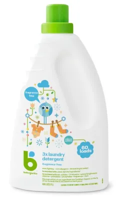 Babyganics 3X Laundry Detergent - Fragrance Free - 1.7L