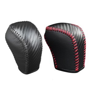 Gear Shifts Knob Cover Leather Stick Shifting Protector Stylish Shifters Knob Guard Leather Gear Shifts Case for Vehicle