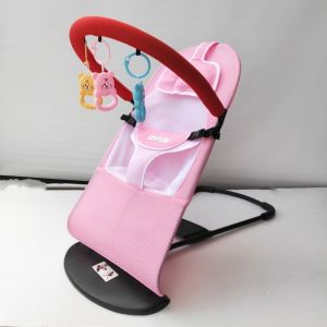 Baby Rocking Balance Chair Bounce Chair Foldable Multifunctional Toddler Chair 3-Point Harness Softy Safety Swing Chair