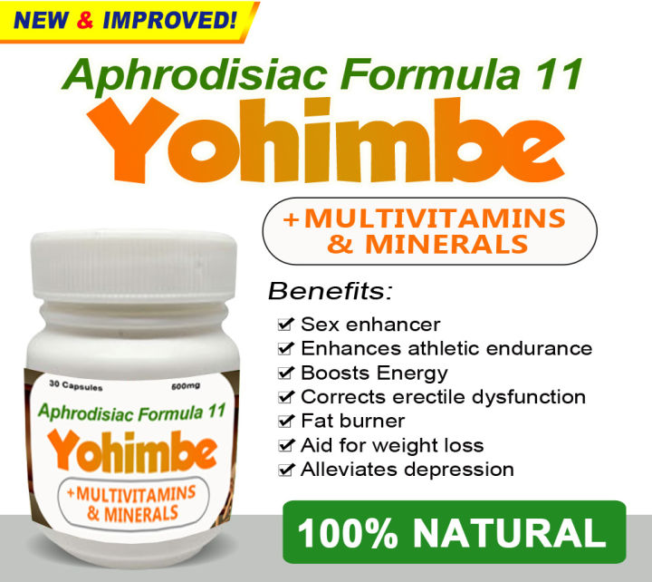 Aphrodisiac Formula 11 Yohimbe Multivitamins Minerals Lazada PH