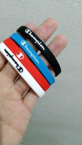 COD GELANG TANGAN BANGLE PRIA - GELANG KARET CHAMPION SPORT ORIGINAL BLUE