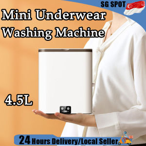 [😀SG Ready Stock]Mini washing machine 4.5L portable household underwear/socks/clean antibacterial washing