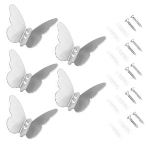 Durable Stainless Steel Butterfly Wall Hooks For Bathroom Kitchen Bedroom Hangers For Hanging Towels And Clothes
